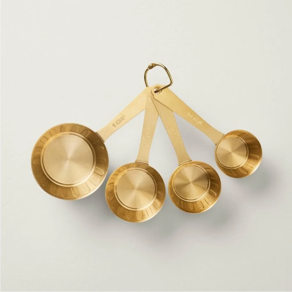 4-Piece Stainless Steel Measuring Cups Vintage Brass - Hearth & Hand Magnolia